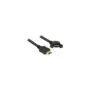 Delock Kabel HDMI-A Stecker to HDMI-A Buchse zum Einbau 110° gewinkelt 4K 30 Hz 1 m