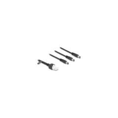 Delock Kabel Mini-Fit 4.2 mm 6 Pin Stecker zu 3 x DC 5.5 x 2.5 mm Stecker schwarz