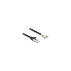 Delock Kabel RJ50 Stecker zu offenen Kabelenden S FTP 5 m schwarz
