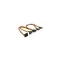 Delock Kabel SATA 15 Pin Strom Stecker mit Einrastfunktion to SATA 15 Pin Strom Buchse 2 x gerade 1 x unten 1 x oben 3...