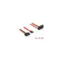 Delock Kabel SATA 6 Gb s 7 Pin Buchse + SATA 15 Pin Strom Stecker to SATA 22 Pin Buchse oben gewinkelt Metall 30 cm