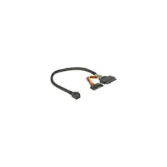 Delock Kabel SFF-8643 Stecker to U.2 SFF-8639 Buchse + SATA Stromanschluss 30 cm