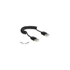 Delock Kabel USB 2.0-A Stecker Stecker Spiralkabel