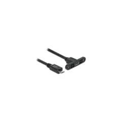 Delock Kabel USB 2.0 Micro-B Buchse zum Einbau to USB 2.0 Micro-B Stecker 1 m