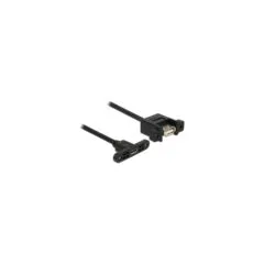 Delock Kabel USB 2.0 Micro-B Buchse zum Einbau to USB 2.0 Typ-A Buchse zum Einbau 25 cm