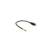 Delock Kabel USB 2.0 Micro-B Stecker to 2 x offene Kabelenden Strom 15 cm Raspberry Pi