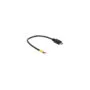 Delock Kabel USB 2.0 Micro-B Stecker to 2 x offene Kabelenden Strom 15 cm Raspberry Pi