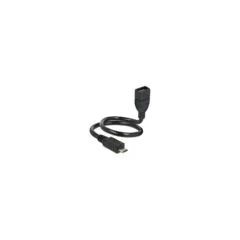 Delock Kabel USB 2.0 Micro-B Stecker to USB 2.0 Typ-A Buchse OTG ShapeCable 0.35 m