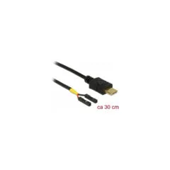 Delock Kabel USB Type-CTM Stecker to 2 x Pfostenbuchse einzeln Strom 30 cm