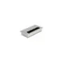 Delock Kabeldurchführung für Tischeinbau mit Bürste 160 x 80 x 28 mm silber