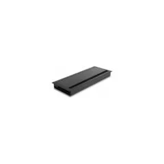 Delock Kabeldurchführung für Tischeinbau mit Bürste 300 x 120 x 28 mm schwarz