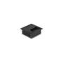 Delock Kabeldurchführung für Tischeinbau mit Bürste 80 x 80 x 28 mm schwarz