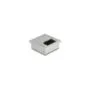 Delock Kabeldurchführung für Tischeinbau mit Bürste 80 x 80 x 28 mm silber