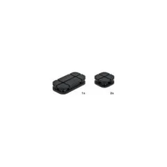 Delock Kabelhalter Kombi Set 3 Stück schwarz
