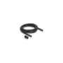Delock Kabelschutzschlauch 2 m x 10 mm mit 2 x PG7 Schlauchverschraubung Set schwarz