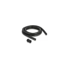 Delock Kabelschutzschlauch 2 m x 15.8 mm mit 2 x PG11 Schlauchverschraubung Set schwarz