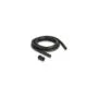 Delock Kabelschutzschlauch 2 m x 15.8 mm mit 2 x PG11 Schlauchverschraubung Set schwarz