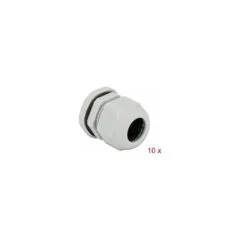 Delock Kabelverschraubung PG21 10 Stück grau