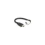 Delock Keystone Modul Kabel HDMI Stecker zu Buchse 90° gewinkelt 8K 60 Hz 20 cm schwarz