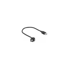 Delock Keystone Modul USB 2.0 A Buchse 110° to USB 2.0 A Buchse mit Kabel schwarz