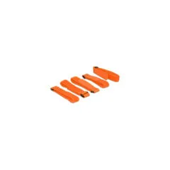 Delock Klett-Kabelbinder L 300 mm x B 20 mm 5 Stück mit Schlaufe orange