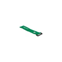 Delock Klett-Kabelbinder mit Schlaufe und Befestigungsöse L 280 x B 38 mm grün 3 Stück