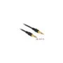 Delock Klinkenkabel 3.5 mm 3 Pin Stecker to Stecker 0.5 m schwarz