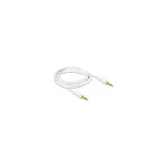 Delock Klinkenkabel 3.5 mm 3 Pin Stecker to Stecker 2 m weiß