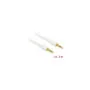 Delock Klinkenkabel 3.5 mm 3 Pin Stecker to Stecker 3 m weiß