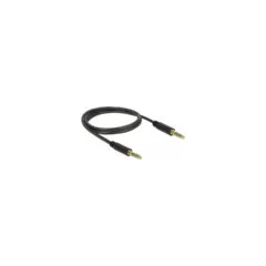 Delock Klinkenkabel 4.4 mm 5 Pin Stecker zu Stecker 1 m schwarz