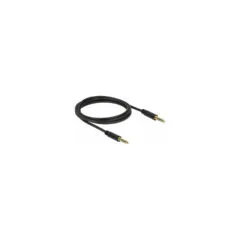 Delock Klinkenkabel 4.4 mm 5 Pin Stecker zu Stecker 2 m schwarz