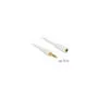 Delock Klinkenverlängerungskabel 3.5 mm 3 Pin Stecker zu Buchse 5 m weiß