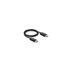 Delock Koaxiales DisplayPort Kabel 16K 60 Hz 80 Gbps mit Geflechtmantel 2 m