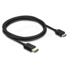 Delock Koaxiales High Speed HDMI Kabel HDMI Stecker zu Mini HDMI Stecker 8K 60 Hz 2 m