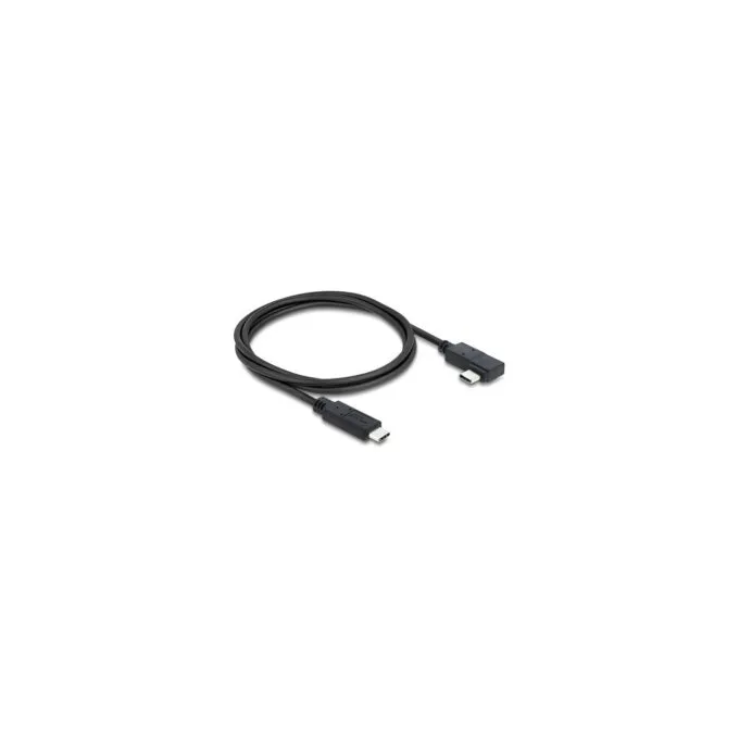 Delock Koaxiales USB 40 Gbps Kabel gewinkelt links rechts USB PD 3.1 240 W 0.5 m — image 1