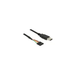 Delock Konverter USB 2.0 Stecker zu TTL 6 Pin Pinheader Buchse 1.8 m