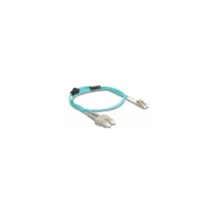 Delock LWL Kabel mit Metallarmierung LC Duplex zu SC Duplex Multimode OM3 1 m