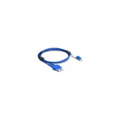 Delock LWL Kabel mit Metallarmierung LC Duplex zu SC Duplex Singlemode OS2 2 m