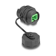 Delock LWL Kabelverbinder SC Simplex Buchse zu SC Simplex Buchse mit Verschlusskappe wasserfest