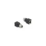 Delock M12 Adapter D-kodiert 4 Pin Buchse zu RJ45 Buchse gerade