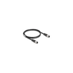 Delock M12 Kabel D-kodiert 4 Pin Stecker zu Stecker PVC 1 m