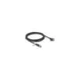 Delock M12 Kabel X-kodiert 8 Pin Buchse zu RJ45 Stecker mit Schrauben Cat.6A S FTP 3 m schwarz