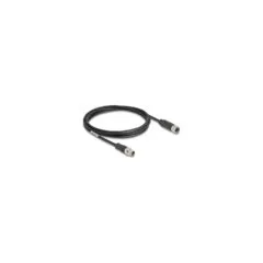 Delock M12 Kabel X-kodiert 8 Pin Stecker zu Buchse PVC 2 m