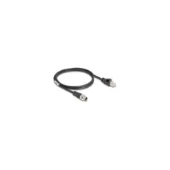 Delock M12 Kabel X-kodiert 8 Pin Stecker zu RJ45 Stecker PVC 1 m