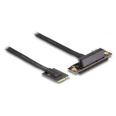 Delock M.2 Key A+E zu PCIe x4 NVMe Adapter gewinkelt mit 20 cm Kabel
