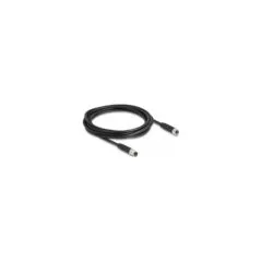 Delock M8 4 Pin Kabel A-kodiert Stecker zu Buchse PUR (TPU) 3 m
