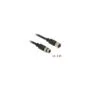 Delock M8 Sensor- Aktorverlängerungskabel M8 6 Pin Stecker zu M8 6 Pin Buchse wasserdicht 2 m