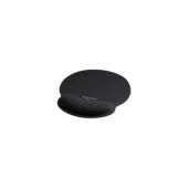 DELOCK Mauspad mit Handballenauflage rund schwarz