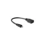 DELOCK Micro HDMI to HDMI Adapter Cable - 23 cm length