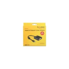 DELOCK Mini DisplayPort 1.2 to DVI-I Cable - 62603 - Black, 0.2 m, 4K Active